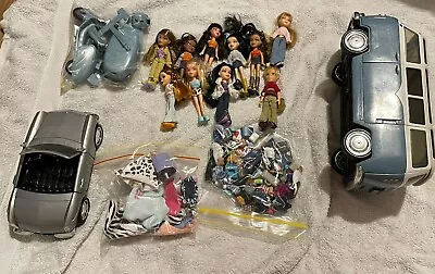 Lil Bratz Car Van Dolls Playset Clothes And Shoes Bundle Lot • $150