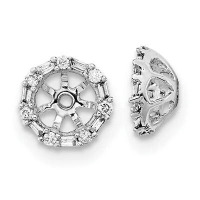 $164.99 • Buy 10k White Gold Diamond Earring Jackets