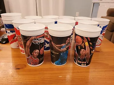 (14) NBA Superstar Cups Jordan Dream Team 2 Shaq Bird +++ • $14.99