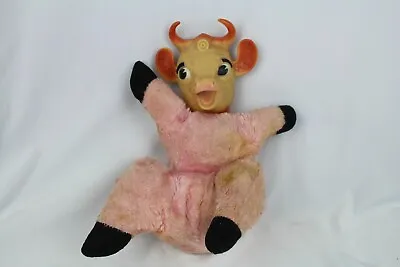 Elsie The Borden Cow Pink Plush Vinyl Head- Vintage • $25