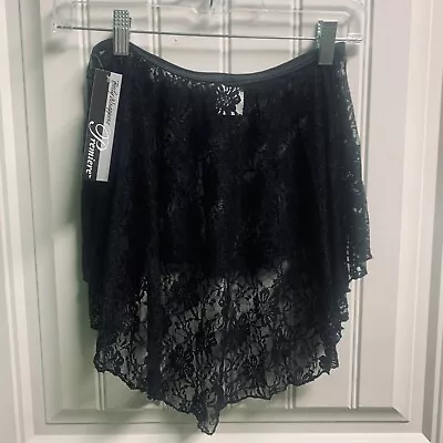 Body Wrappers High Low Floral Lace Skirt For Dance NWT XS-Small Adult • $10
