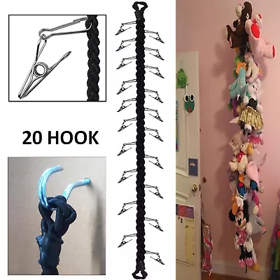 £8.39 • Buy Hanging Stuffed Animals Toy Storage Chain Multipurpose Organizer Hanger, Hold 20