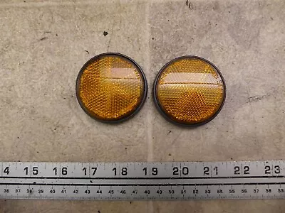 1981 Yamaha SR250 Exciter Y469) Left And Right Front Amber Reflectors Set • $22.30