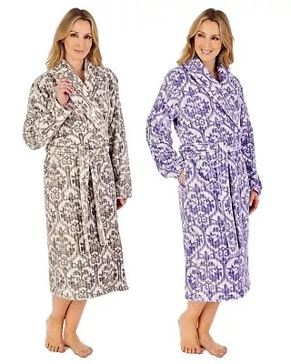 Slenderella Waffle Fleece Robe Ladies 46  Wrap Winter Dressing Gown Nightwear • £44.99