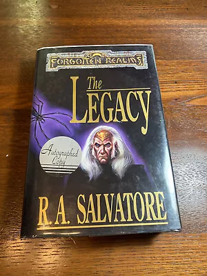 SIGNED By R A Salvatore - The Legacy HC • $59.99