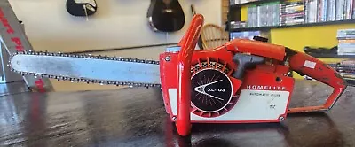 Vintage & Complete Homelite XL-103  Chainsaw In Awesome Condition Doesn't Run • $149.99