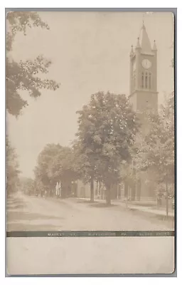 RPPC Market Street Church In MIFFLINBURG PA Union County Real Photo Postcard 1 • $14.99