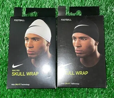 Nike Pro Dri-Fit 4.0 Head Skull Wrap Black & White New With Tags Football • $22.99