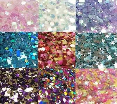 $4.99 • Buy Chunky Mix Glitter Face Hair Nail Art Body Tattoo Christmas Party Craft Decor
