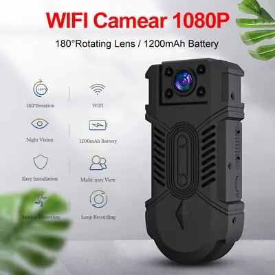 HD 1080P WiFi Camera Portable Recorder Micro Webcam Audio Video Body DV Recorder • £36.66