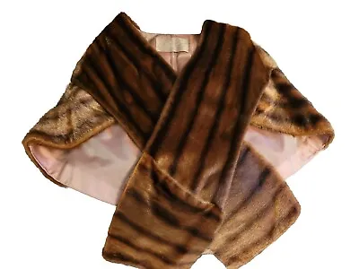 Vintage Mink Stole Wrap From Olson Furs Toledo OH Hand Warmers / Pockets  • $30