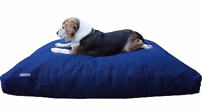 Memory Foam Pet Dog Bed  For Medium To Large Dogs With Durable Denim Jeans Cover • $54.95