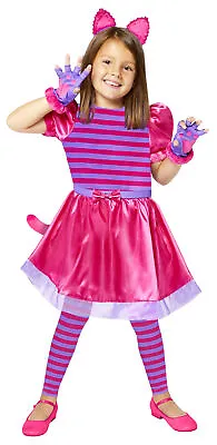 £15.99 • Buy Childs Cheshire Cat Fancy Dress Costume Wonderland Kids Girls Book Week Alice