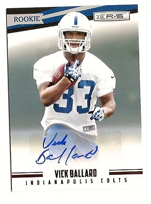 2012 Rookies And Stars Vick Ballard Auto /399 Autograph RC • $11.99