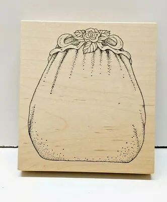 Pretty Rose Purse Rubber Stamp By Peddler's Pack Stampworks 2000 • $7.99