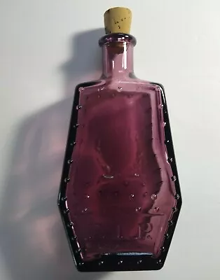 Poison Medicine Bottle Wheaton Purple RIP Coffin Shaped Horror Halloween Gothic • $81.60