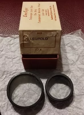 Vintage Clear Leupold 10x Telescope Covers Caps • $30