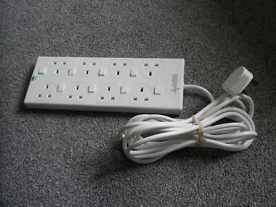 5 Mtr 8 Way Surge Protected Extension Lead ..Each Socket Has On/off Switch • £16.90