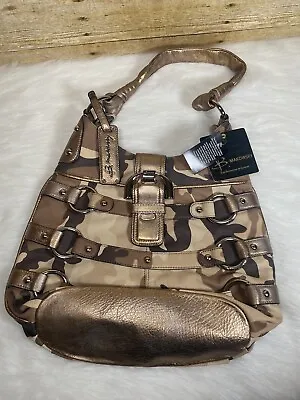 B. MAKOWSKY Camouflage Soft Leather Shoulder Bag Purse W/ Tags READ • $60