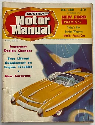 Oct 57 Vauxhall Victor Ford Customline V8 Model A Ford Nuffield Lister Jaguar • $49.95