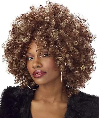 Fine Foxy Fro Wig 70's Disco Afro Fancy Dress Halloween Adult Costume Accessory • $16.57