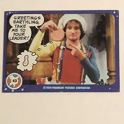 Mork And Mindy Trading Card #43 1978 Robin Williams • $1.61