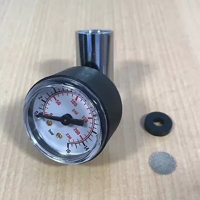 Portafilter Pressure Gauge ø 3/8  0-16 Bar For Espresso Machines - Made In Italy • £20.76