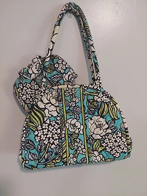 VERA BRADLEY Eloise Kisslock Shoulder Bag Purse Floral Retired Island/Wallet  • $25.95