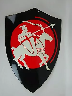 Medieval Metal Shield Knights Templar ~ 4.4 LB Steel Shield 25  X 18  ~ Fair • $65