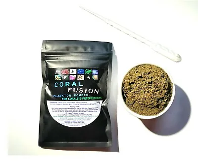 CORAL FUSION™ Reef Food [50g] Easy Instant Plankton Powder • £10.99