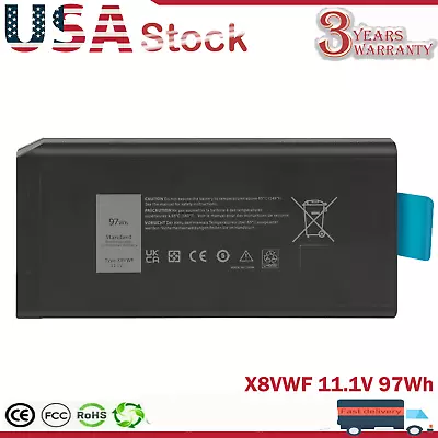 4XKN5 X8VWF Battery For Dell Latitude 14 5414 5404 7414 7404 453-BBBE 11.1V 97Wh • $25.59