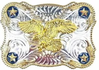 Oversize BIG BALD EAGLE Belt Buckle Silver GOLD Western Cowboy Large Ov002 • $13.91