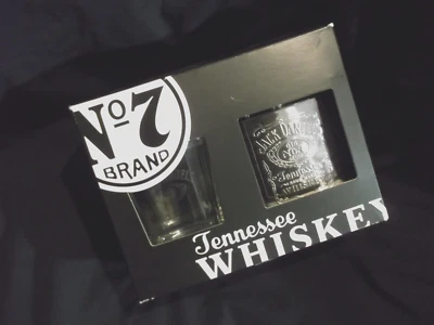 £9.99 • Buy Jack Daniel's No 7 Tennessee Whiskey Glass & Hip Flask Gift Pack - Fathers Day