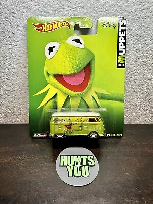 Hot Wheels 2014 The Muppets Kermit The Frog Volkswagen T1 Panel Bus Real Riders • $135.99