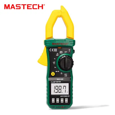 MASTECH MS2109B Handheld True RMS Digital Clamp Meter Multimeter AC DC Volt Amp✦ • $29.90