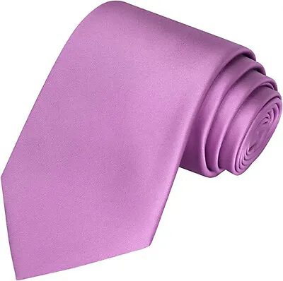 Neck Ties For Men Solid Slim Color Classic Neck Ties Necktie Wedding Formal US • $6.99