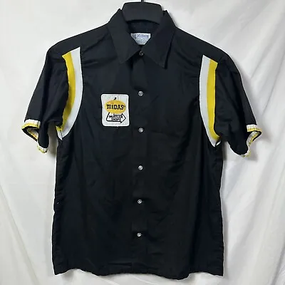 Vtg 1960's Hilton Bowling Shirt Midas Muffler Shops Rockabilly Mechanic Men's M • $237.77