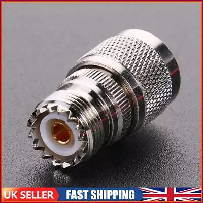 N Type L16 Male To UHF SL-16 PL259 Female Connector For High Frequency Antenna • £5.59