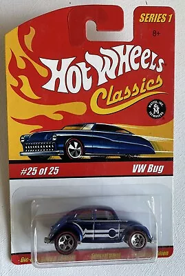 Hot Wheels Classics Series 1 #25/25 VW Bug - Spectraflame Blue - • $14.95