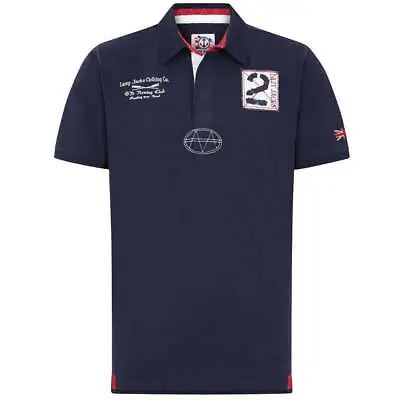 Lazy Jacks Mens Rugby Polo Shirt In Navy • £42.99