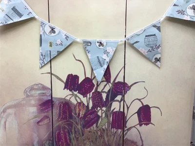 £13 • Buy Beautiful Handmade, Birds, Double Sided, Weather Resistant,  Oilcloth Bunting