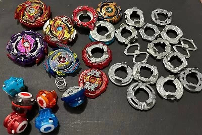 Lot Of 4-5 Beyblade Burst With Weight Disks And Extras Plastic Metal Hasbro • $0.99