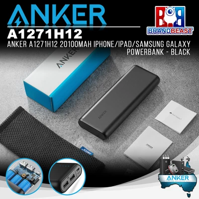 $129.95 • Buy Anker A1271H12 20100mAh IPhone/iPad/Samsung Galaxy Powerbank - Black