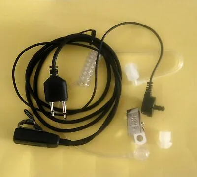 FBI Headset Earpiece Mic 2-Pins Connector For ICOM YAUSE Vertex Radio • $8.98