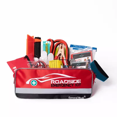 Roadside Car Emergency Kit Include Mini First Aid Kit Jumper Cables • $49.30