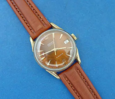 *SERVICED & WARRANTY* MEN  GRUEN *PRECISION*DATE 60's MINTY DIAL GREAT CONDITION • $195