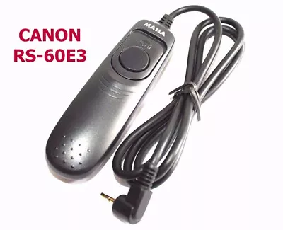 Remote Trigger Remote Cord RS 60 E3 For Canon EOS 12001100700650550Pentax K-7 • £7.83