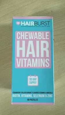 2 X Hairburst Chewable Hair Growth Vitamins - 60 Gummies • £19.99