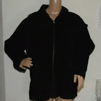 Axcess Men Black Suede Jacket Full Zip Polyester Lining  • $48.95