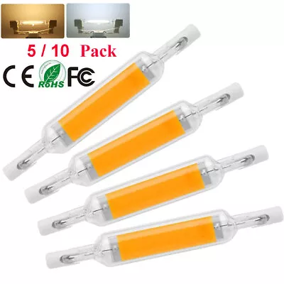 5/10Pc Lamp Glass Tube COB High Power LED R7s AC Bulb Power Energy Saver • $20.99